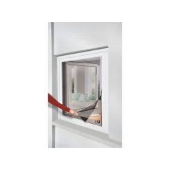 LIVARNO home Insektenschutzfenster magnetisch, 110 x 130 cm, weiß - B-Ware sehr gut