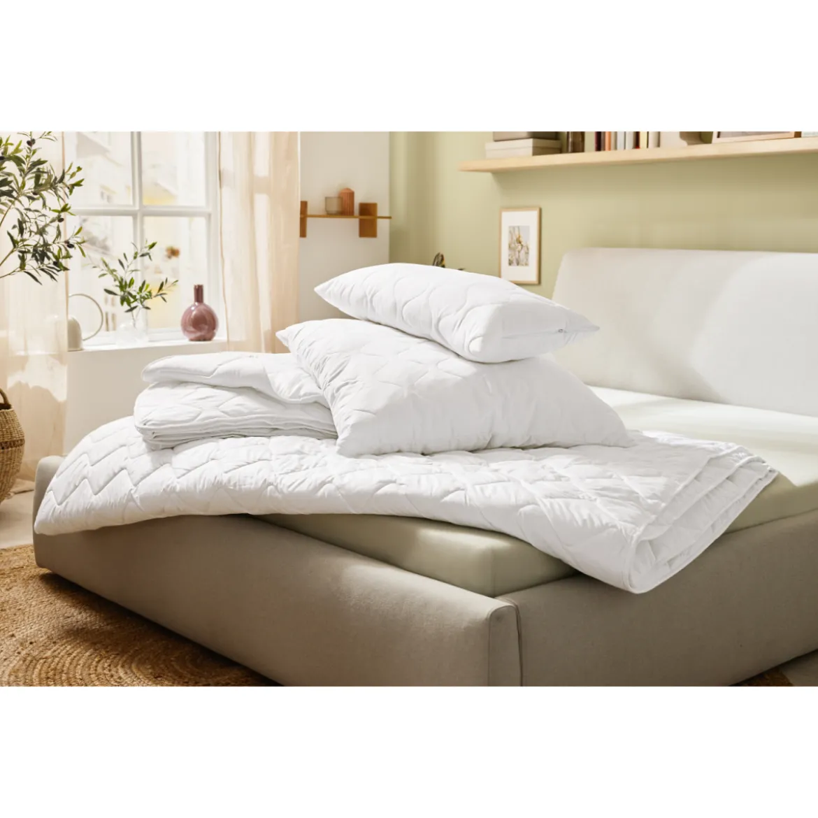 LIVARNO home 4-Jahreszeiten-Steppbett, kochfest, 135 x 200 cm - B-Ware