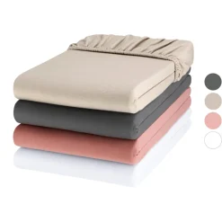LIVARNO home Jersey-Boxspring-Spannbettlaken, 180-200 x 200 cm - B-Ware