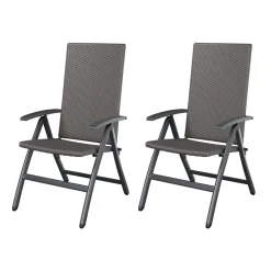 LIVARNO home Klappsessel »Valencia«, 2 Set, verstellbar, grau - B-Ware