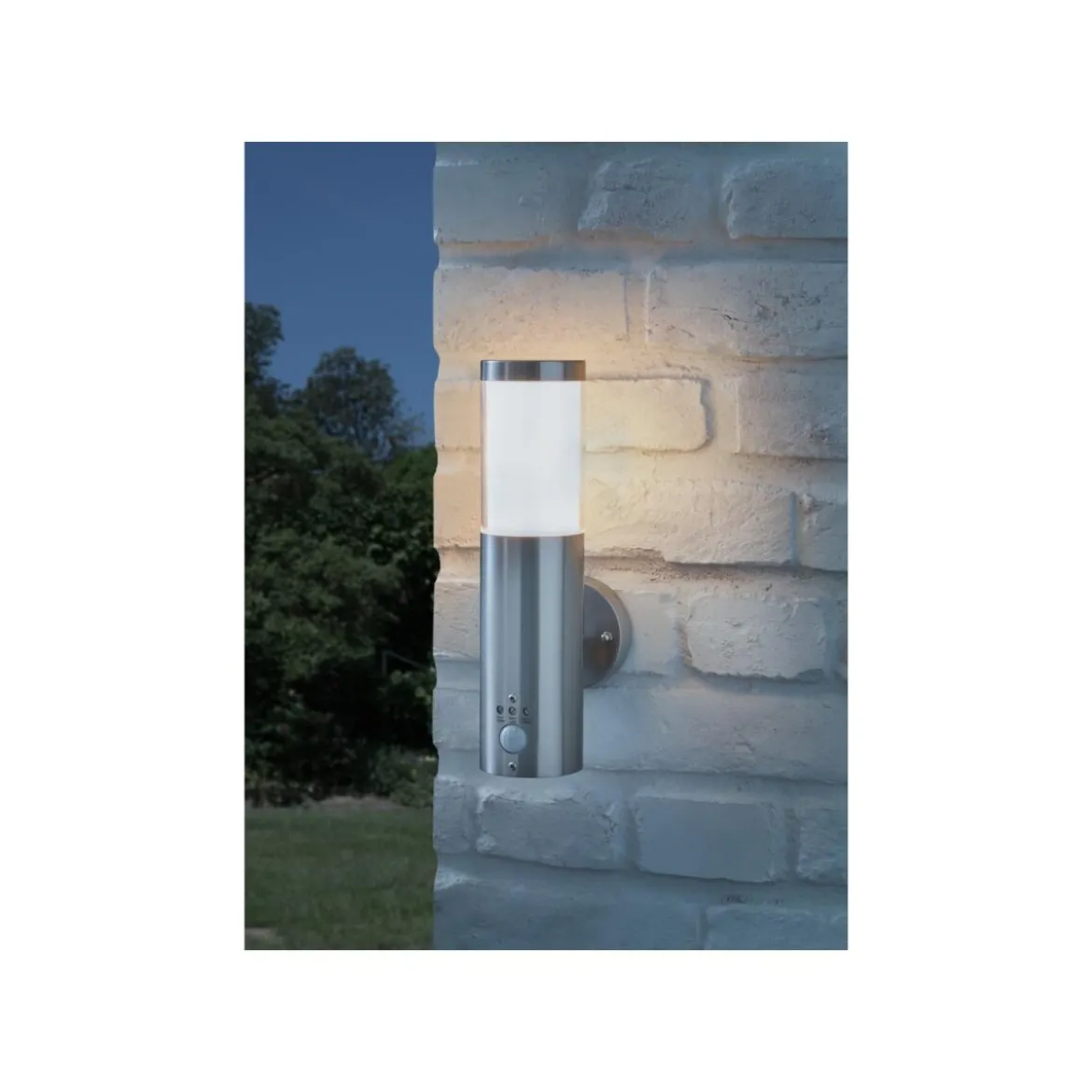 LIVARNO home LED-Außenleuchte, mit warmweißem Licht (Chrom) - B-Ware neuwertig