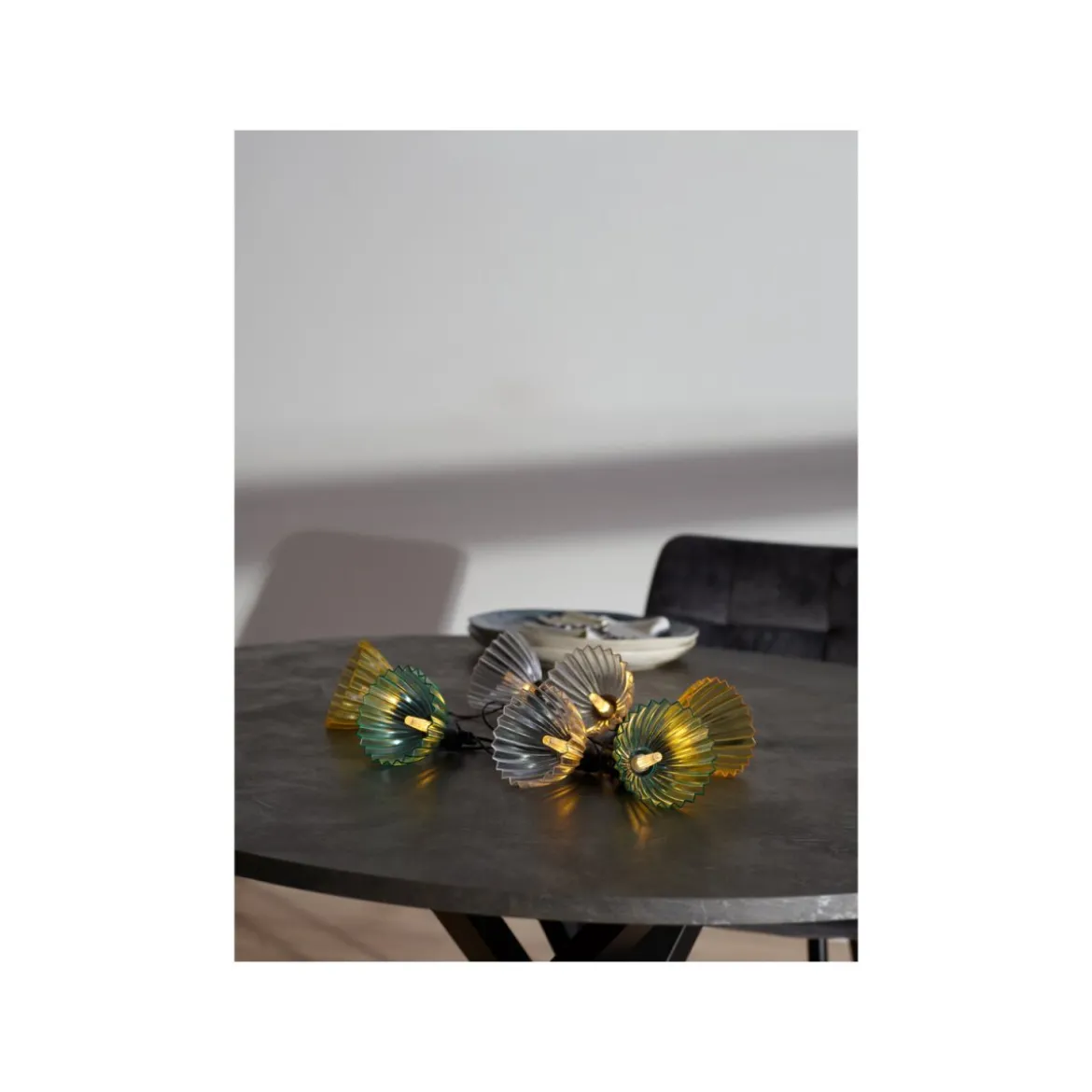 LIVARNO home LED-Lichterkette, 8 Lampenschirmen - B-Ware