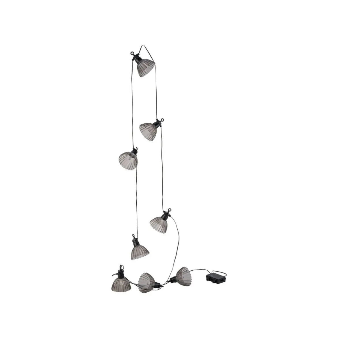LIVARNO home LED-Lichterkette, 8 Lampenschirmen - B-Ware