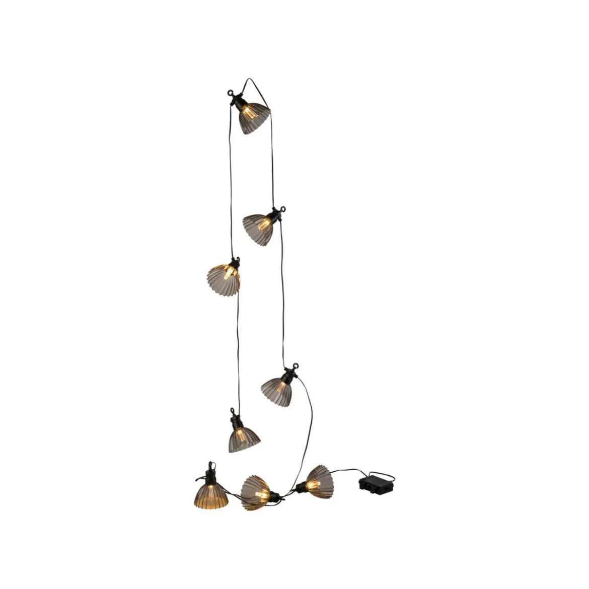 LIVARNO home LED-Lichterkette, 8 Lampenschirmen - B-Ware