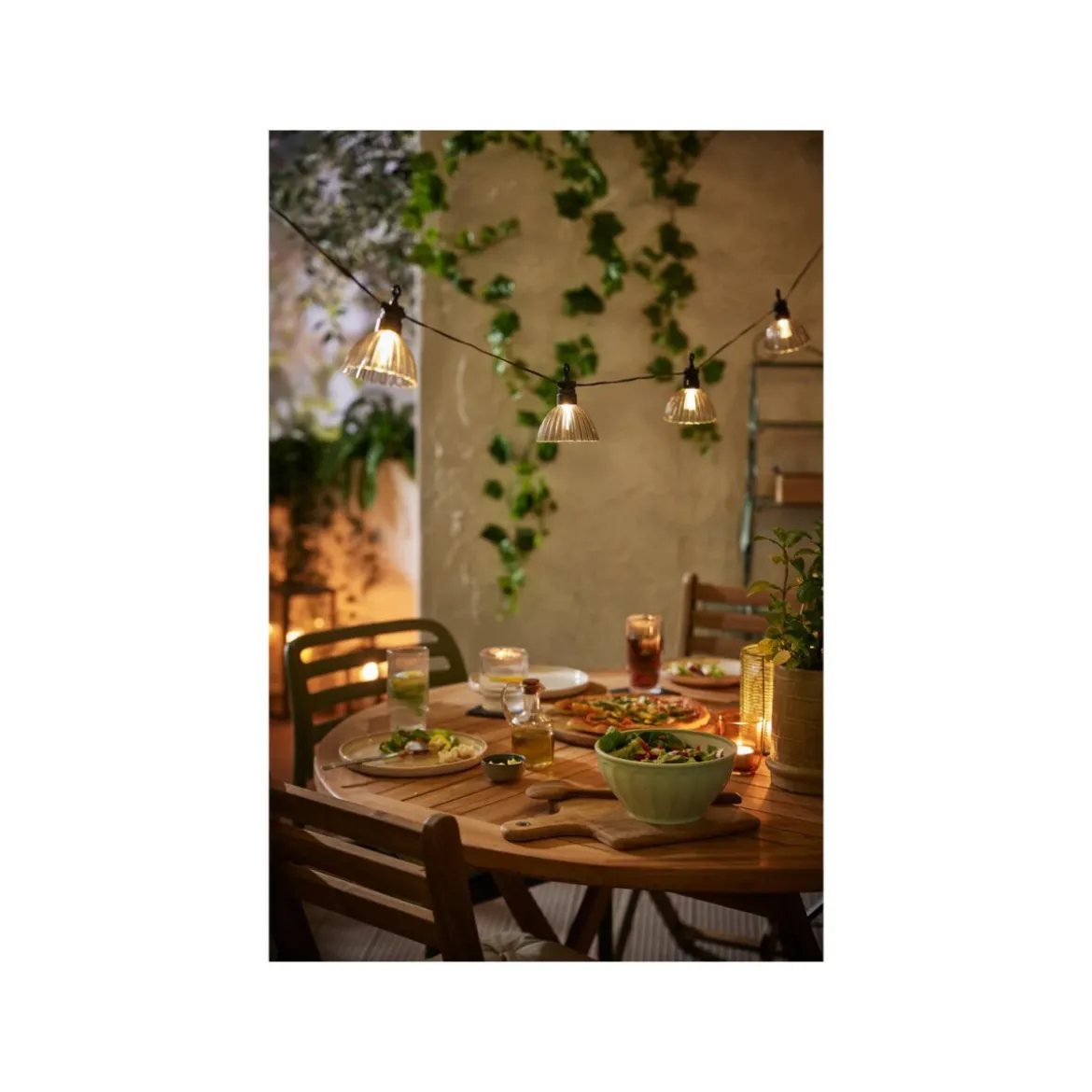 LIVARNO home LED-Lichterkette, 8 Lampenschirmen - B-Ware