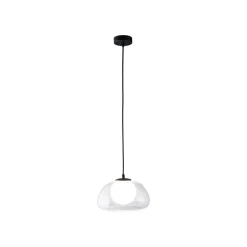 LIVARNO home LED-Pendelleuchte, Lampenschirm aus hochwertigem Glas (Transparent) - B-Ware neuwertig