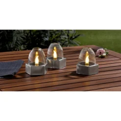 LIVARNO home LED Solarleuchten / Tischleuchten, 3 Stück - B-Ware
