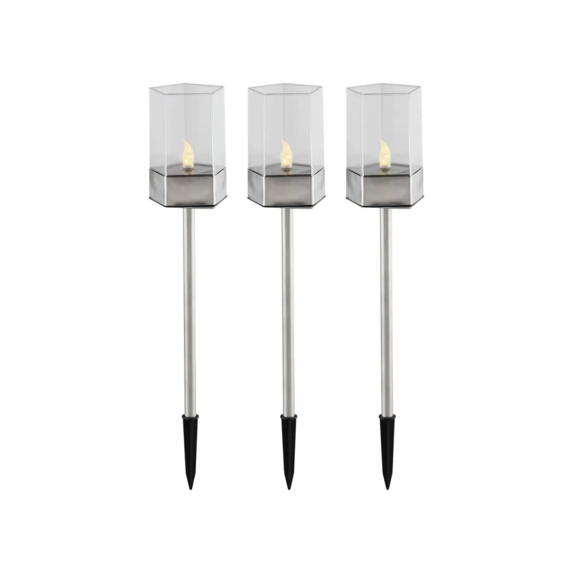 LIVARNO home LED Solarleuchten / Tischleuchten, 3 Stück - B-Ware