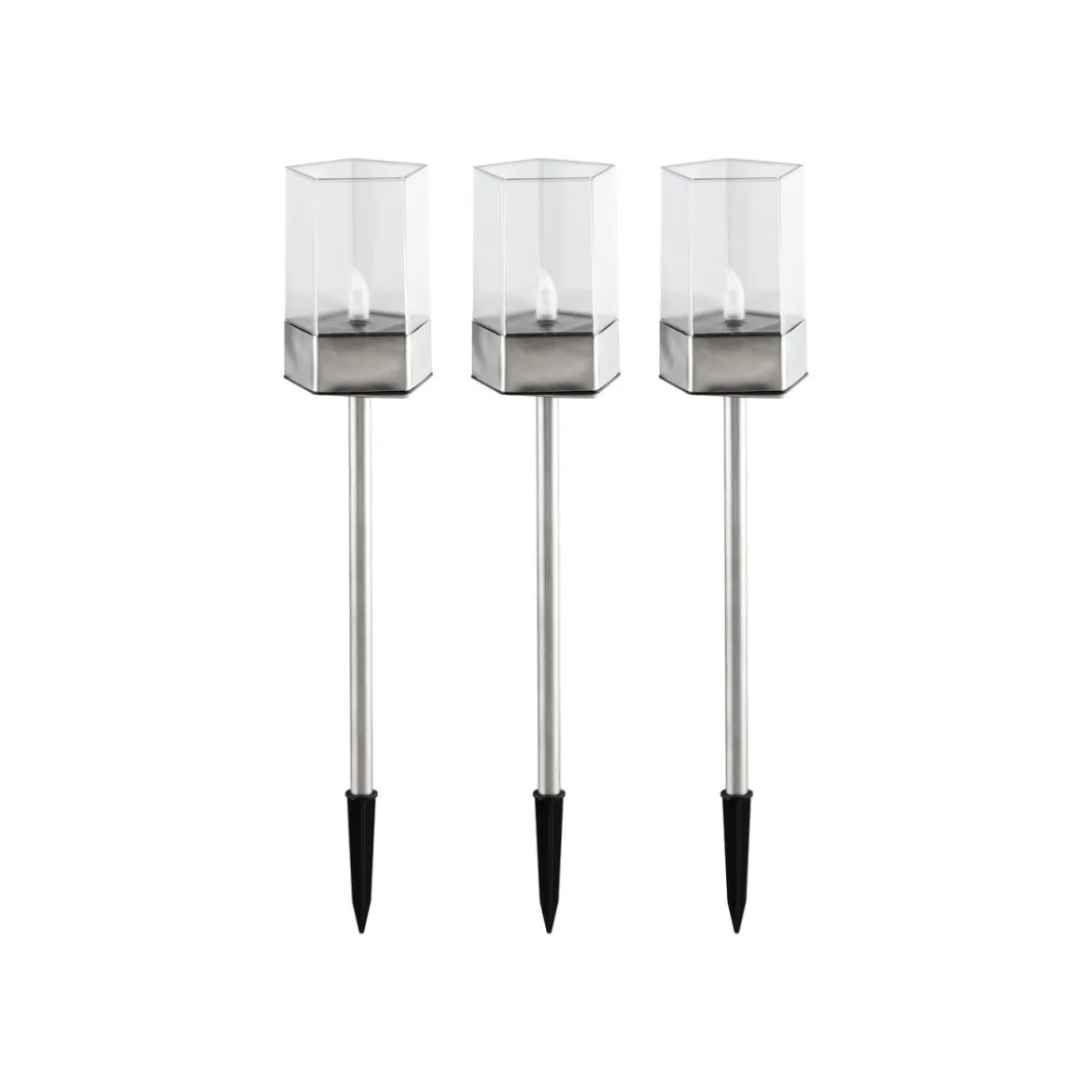 LIVARNO home LED Solarleuchten / Tischleuchten, 3 Stück - B-Ware