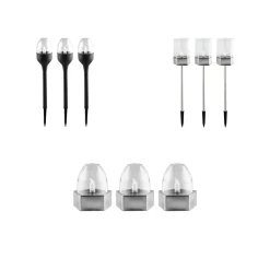 LIVARNO home LED Solarleuchten / Tischleuchten, 3 Stück - B-Ware