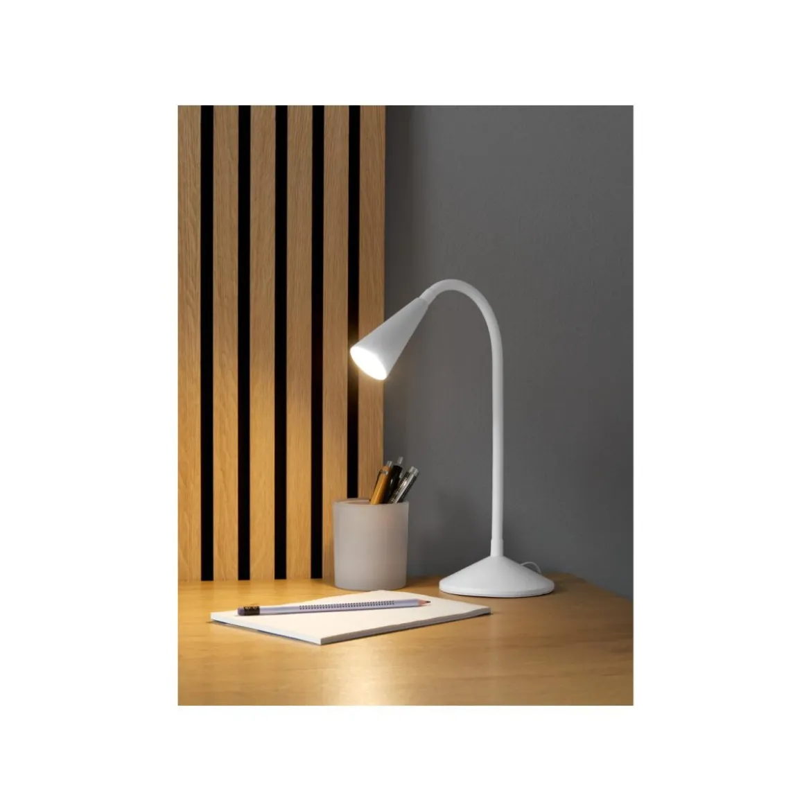 LIVARNO home LED-Tischleuchte, mit flexiblem Metallhals (weiß) - B-Ware neuwertig