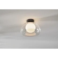 LIVARNO home LED-Wand- und Deckenleuchte, Lampenschirm aus hochwertigem Glas (Transparent) - B-Ware neuwertig