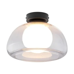 LIVARNO home LED-Wand- und Deckenleuchte, Lampenschirm aus hochwertigem Glas (Transparent) - B-Ware neuwertig