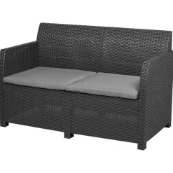 LIVARNO home Loungeset, 4-teilig, anthrazit - B-Ware neuwertig