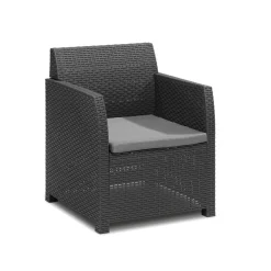LIVARNO home Loungeset, 4-teilig, anthrazit - B-Ware neuwertig