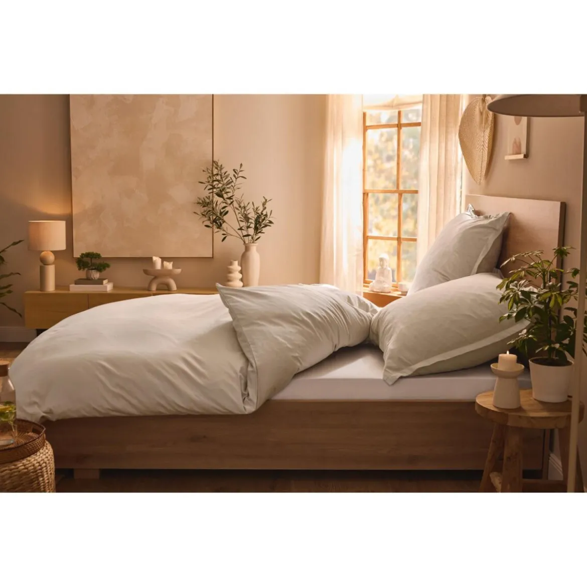 LIVARNO home Lyocell-Satin-Bettwäsche, 155 x 220 cm - B-Ware