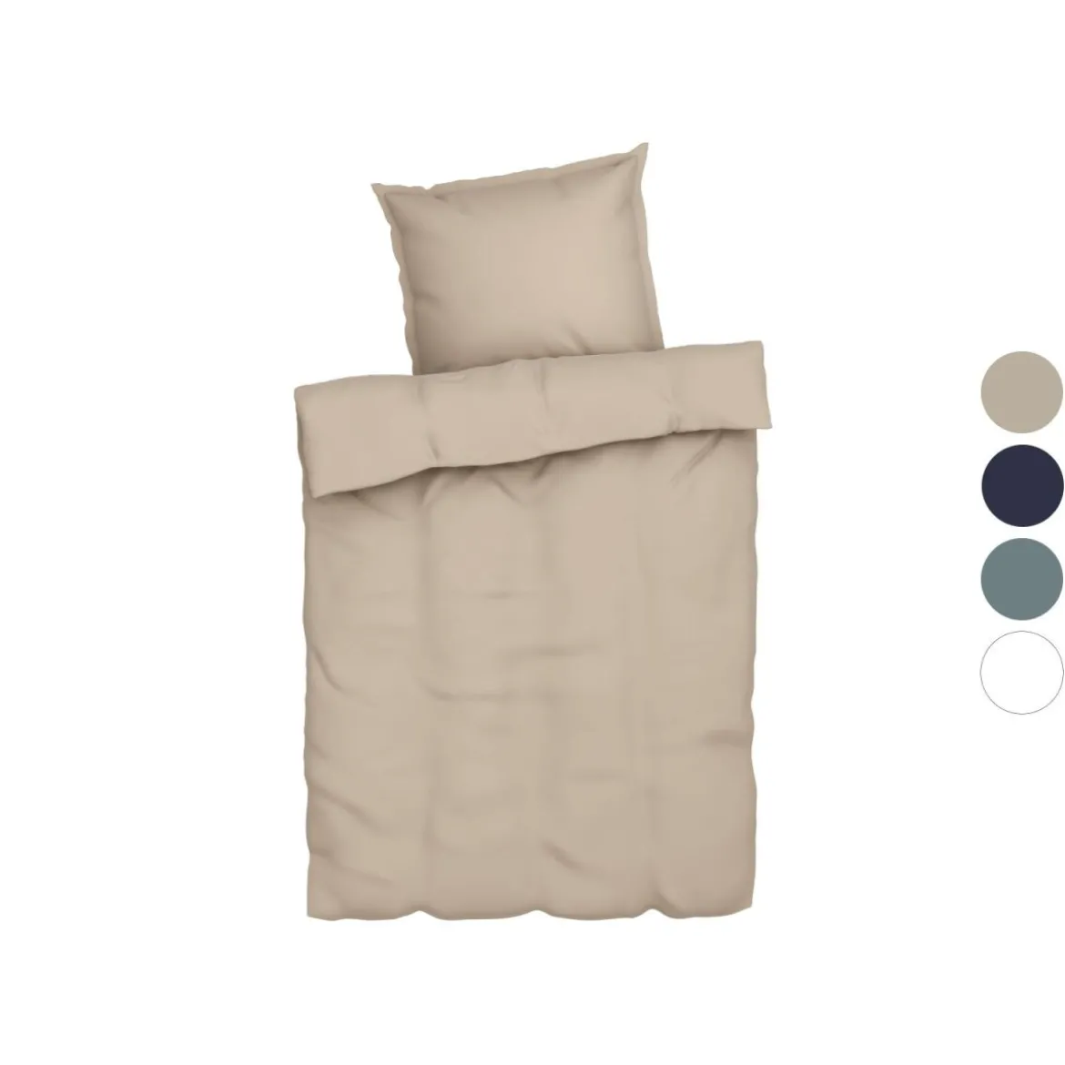 LIVARNO home Lyocell-Satin-Bettwäsche, 155 x 220 cm - B-Ware
