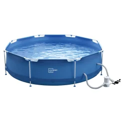 LIVARNO home Metal-Frame-Pool, Ø 300 x H 76 cm - B-Ware