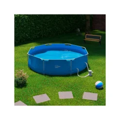 LIVARNO home Metal-Frame-Pool, Ø 300 x H 76 cm - B-Ware