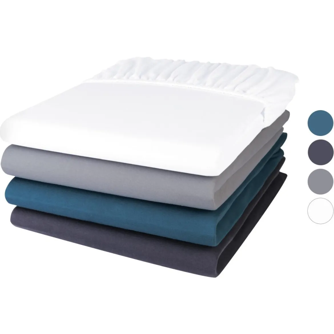 LIVARNO home Mikrofaser-Jersey-Spannbettlaken, 180-200 x 200 cm - B-Ware