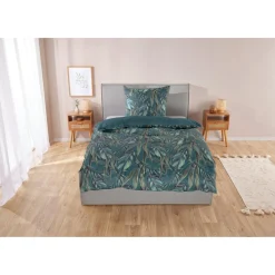 LIVARNO home Mikrofaser-Satin-Bettwäsche, atmungsaktiv, 155 x 220 cm - B-Ware