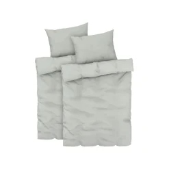 LIVARNO home Mikrofaser-Satin-Bettwäsche, 4-teilig, 140 x 200 cm, 70 x 90 cm, grün - B-Ware neuwertig