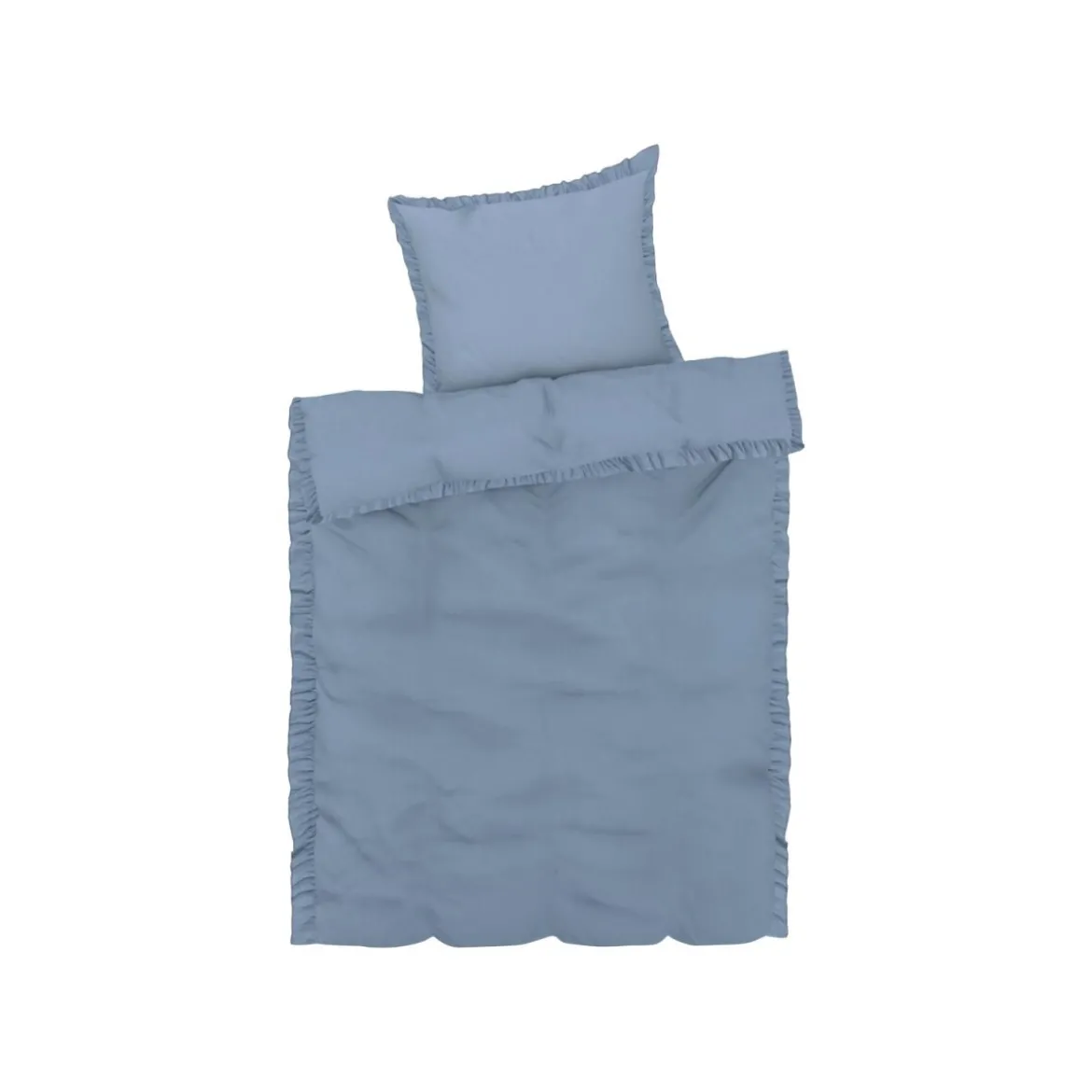LIVARNO home Mikrofaser-Satin-Bettwäsche, 155 x 220 cm (Blau) - B-Ware neuwertig