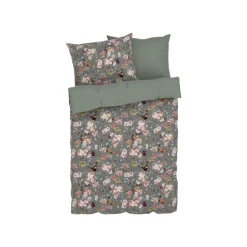 LIVARNO home Mikrofaser-Satin-Bettwäsche, 220 x 240 cm, 70 x 90 cm, Fasan - B-Ware neuwertig