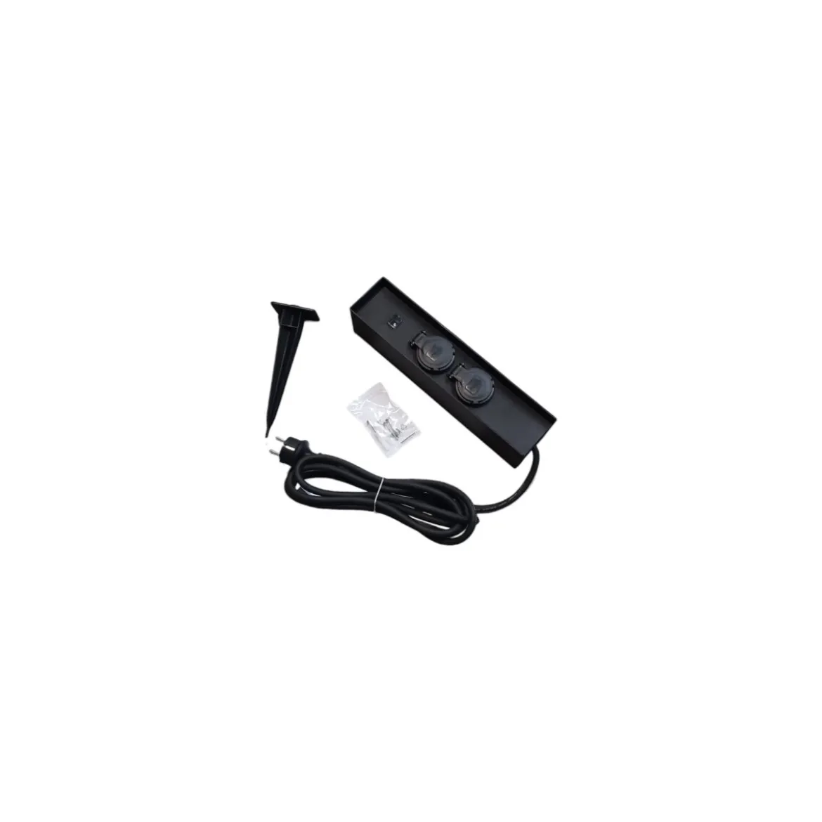 LIVARNO home Outdoor Steckdosensäule (2-fach mit Lichtsensor) - B-Ware neuwertig