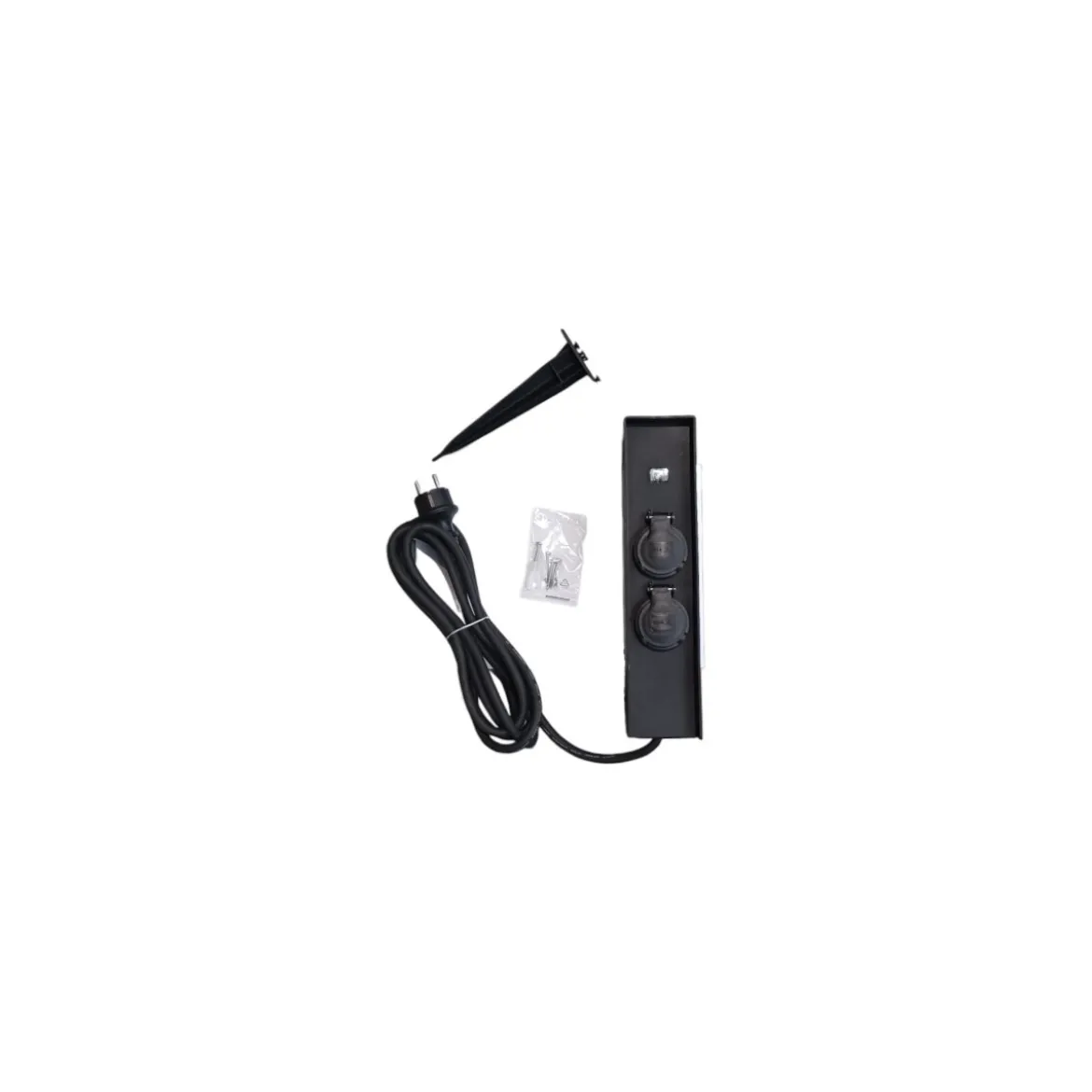 LIVARNO home Outdoor Steckdosensäule (2-fach mit Lichtsensor) - B-Ware neuwertig