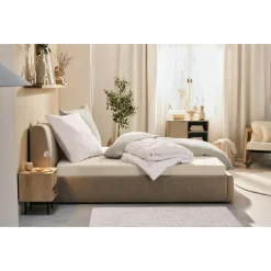 LIVARNO home Perkal-Spannbettlaken, 180-200 x 200 cm - B-Ware