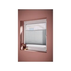 Livarno Home Plissee Rollo für Fenster 70 x 130 cm, weiß - B-Ware sehr gut