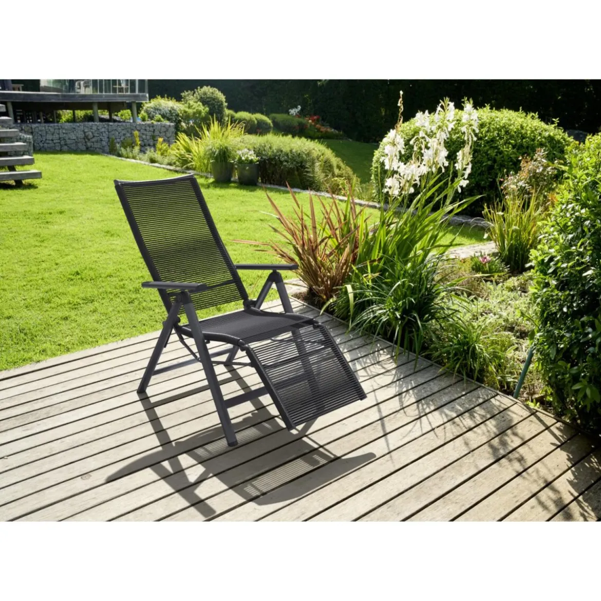 LIVARNO HOME Relaxsessel »Miami«, im Rope-Design, anthrazit - B-Ware