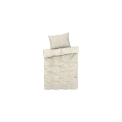 LIVARNO home Renforcé Bettwäsche-Set, 140 x 200 cm, 70 x 90 cm, 4-teilig, gemustert beige - B-Ware sehr gut