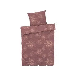 LIVARNO home Renforcé-Bettwäsche, 135 x 200 cm (Blumen/rot) - B-Ware neuwertig