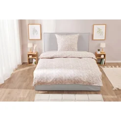 LIVARNO home Satin-Bettwäsche, 135 x 200 cm (Sand) - B-Ware neuwertig