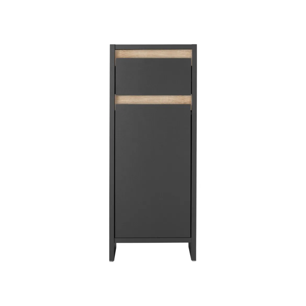 LIVARNO HOME Seitenschrank »Oslo«, mit Tür und Schublade, anthrazit - B-Ware neuwertig