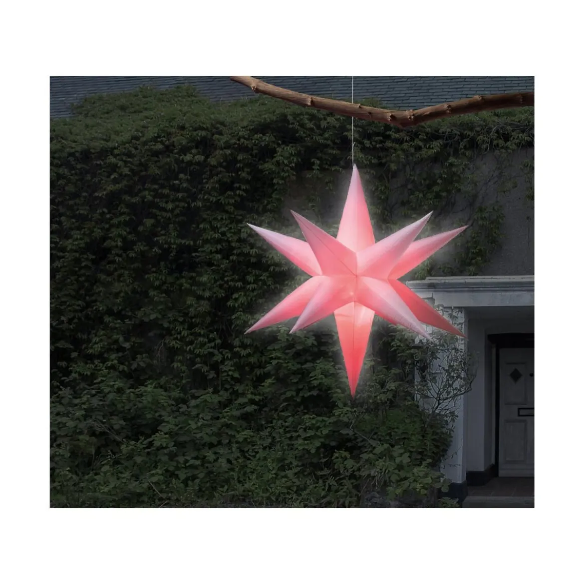 LIVARNO home Selbstaufblasender LED-Weihnachtsstern - B-Ware neuwertig