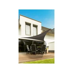 LIVARNO home Sonnensegel inkl. Spannseil (Dreieckig, Anthrazit) - B-Ware sehr gut