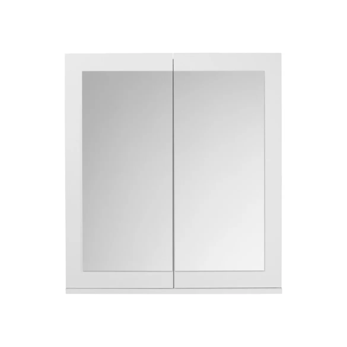 LIVARNO home Spiegelschrank Basel, mit 6 Glas-Einlegeböden, weiß - B-Ware Transportschaden
