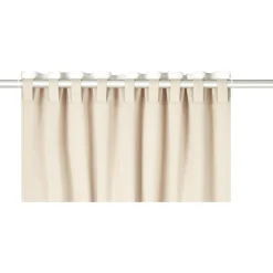 LIVARNO home Vorhangschal, 2 Stück, abdunkelnd (Beige) - B-Ware neuwertig