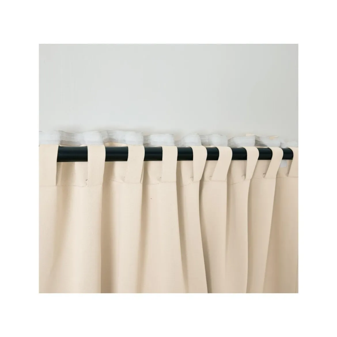 LIVARNO home Vorhangschal, 2 Stück, abdunkelnd (Beige) - B-Ware neuwertig