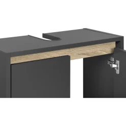 LIVARNO home Waschbeckenunterschrank »Oslo«, mit 2 Türen, anthrazit - B-Ware