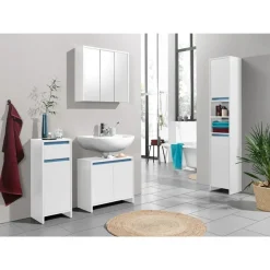 LIVARNO home Waschbeckenunterschrank Oslo, mit 2 Türen, weiß - B-Ware