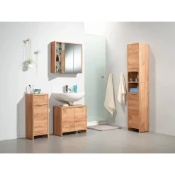 LIVARNO home Waschbeckenunterschrank Verona, in Eiche Wotan - B-Ware sehr gut