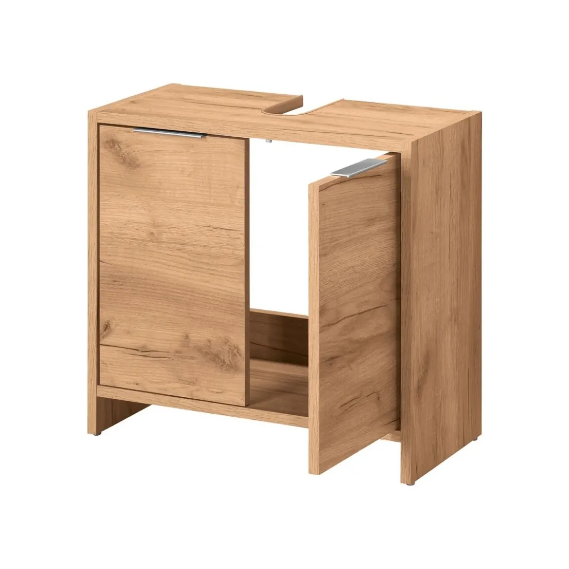 LIVARNO home Waschbeckenunterschrank Verona, in Eiche Wotan - B-Ware sehr gut