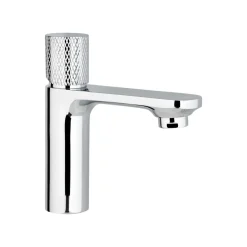 LIVARNO home Waschtischarmatur mit Knopfhebel (silber) - B-Ware neuwertig