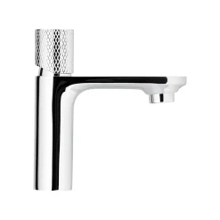 LIVARNO home Waschtischarmatur mit Knopfhebel (silber) - B-Ware neuwertig