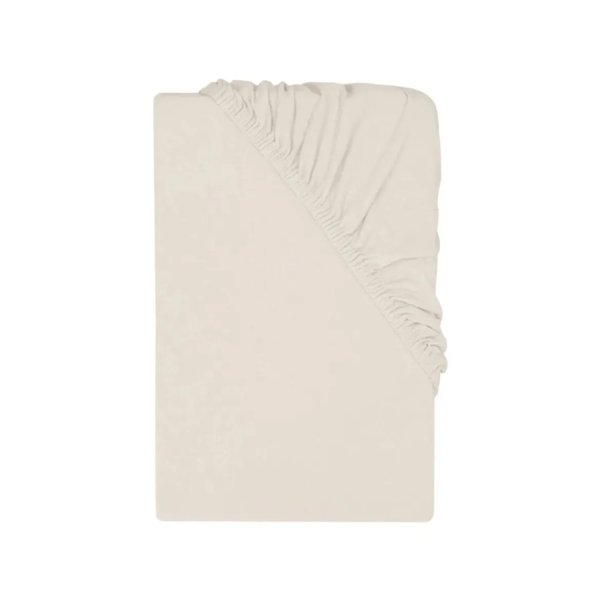 LIVARNO® Jersey-Spannbettlaken, mit Leinen, 140-160 x 200 cm, beige - B-Ware sehr gut