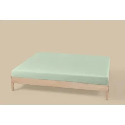 LIVARNO® Jersey-Spannbettlaken-Set, 2 Stück, 180-200 x 200 cm (Grün) - B-Ware neuwertig